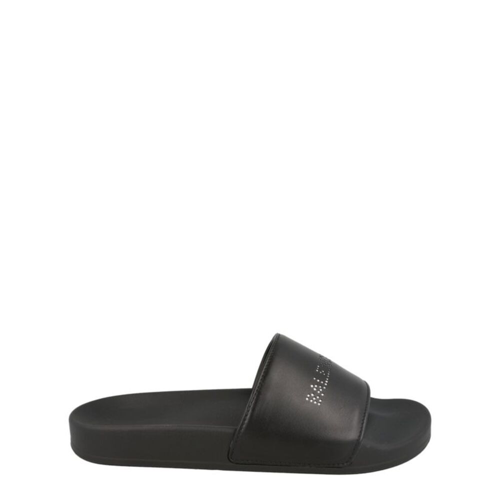 Balenciaga Pool Strass Slides Black Womens